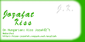 jozafat kiss business card